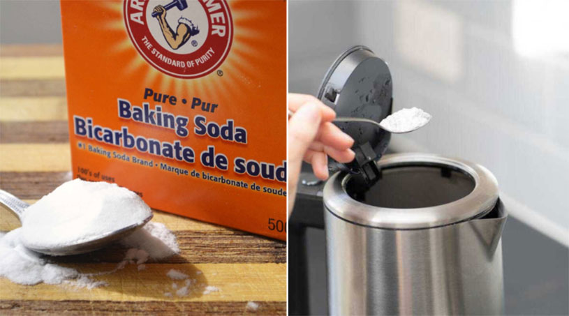 sử dụng Baking soda để vệ sinh ấm siêu tốc