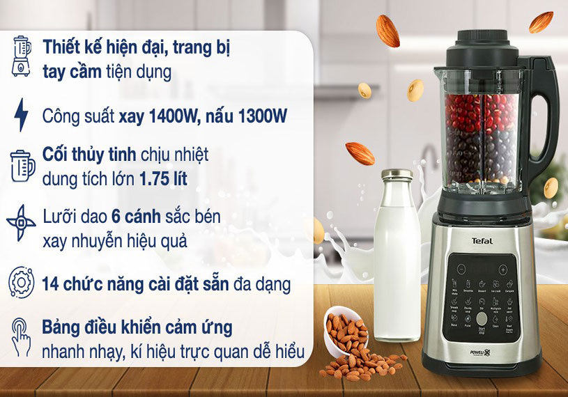 máy làm sữa hạt Tefal BL83SD66 đa chức năng